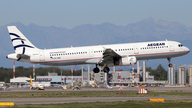 SX-DNG:Airbus A321:Aegean Airlines